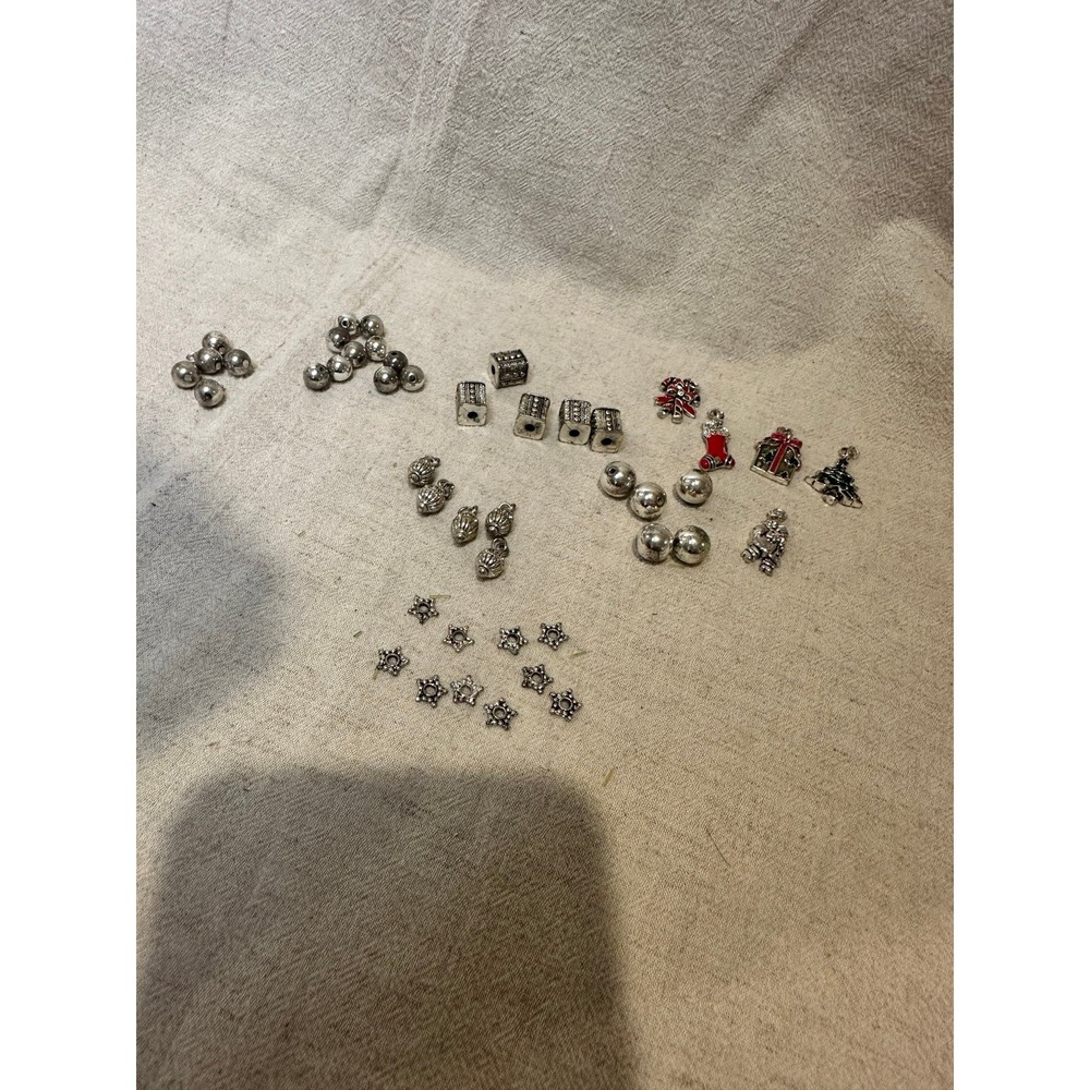Christmas Charms & Beads for Bracelet or Necklace Jewelry Making